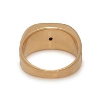 YELLOW GOLD AND TREATED SAPPHIRE RING