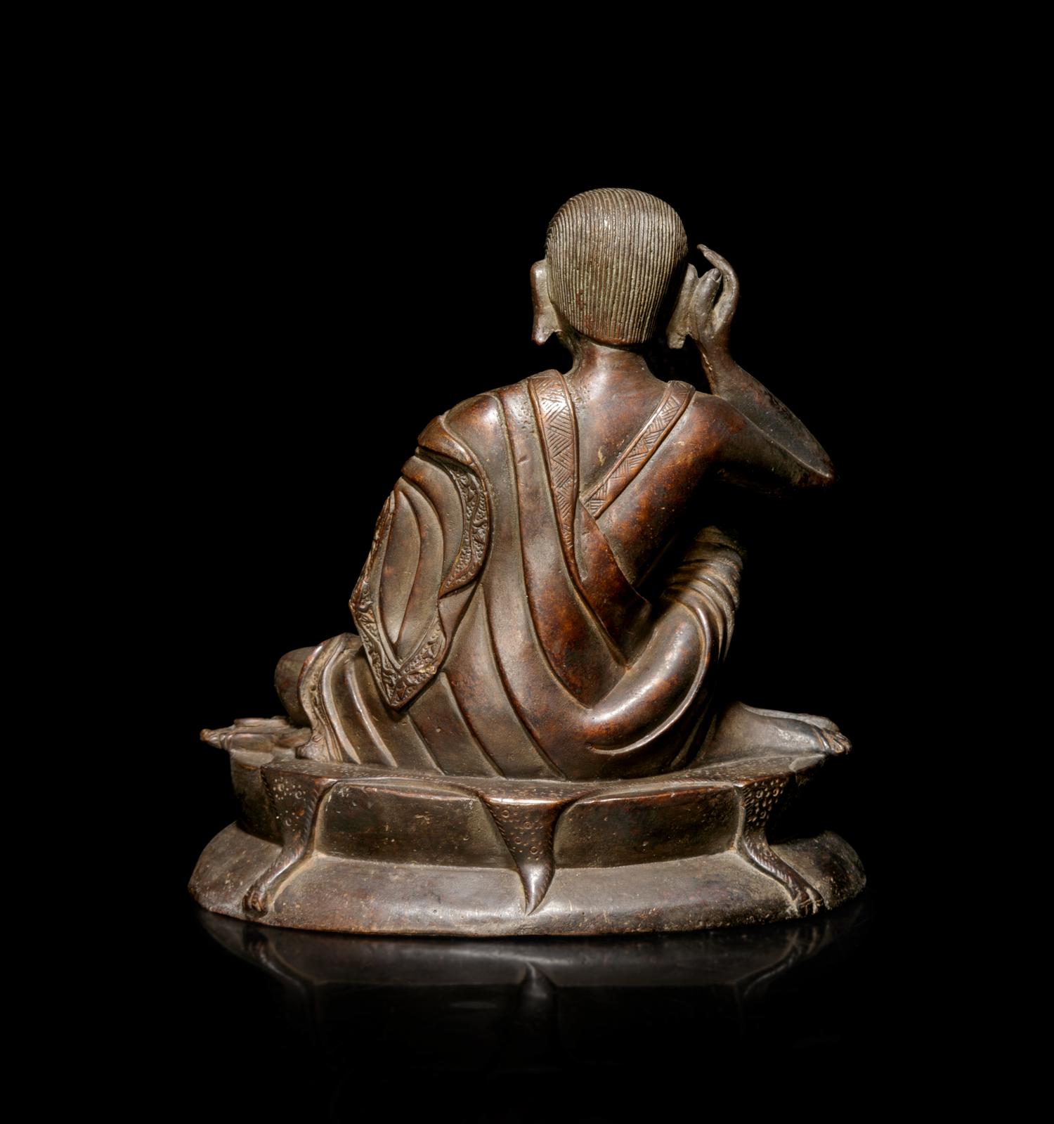 A Tibetan Bronze Figure of Milarepa