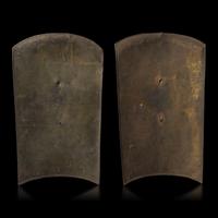 A Pair of Japanese Myochin School Iron 'Armor Plates', Meiji Period