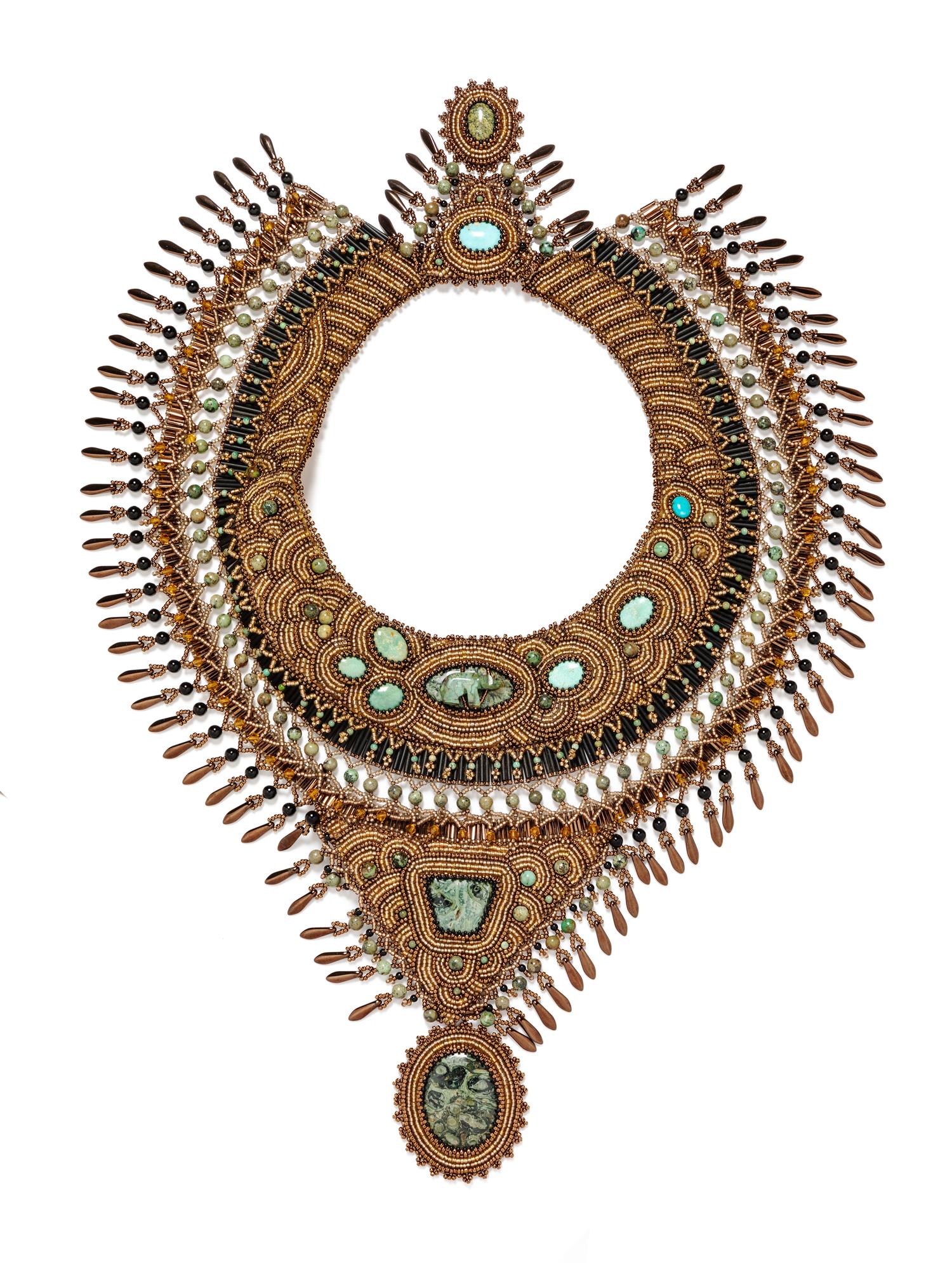 A Large Beaded Collar Necklace, 2000-10s