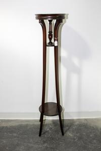 A Regency Style Mahogany Pedestal Height 48 x diameter 10 3/4 inches. — 20TH CENTURY