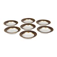 A Set of Seven Rosenthal Parcel-Gilt Porcelain Soup Plates