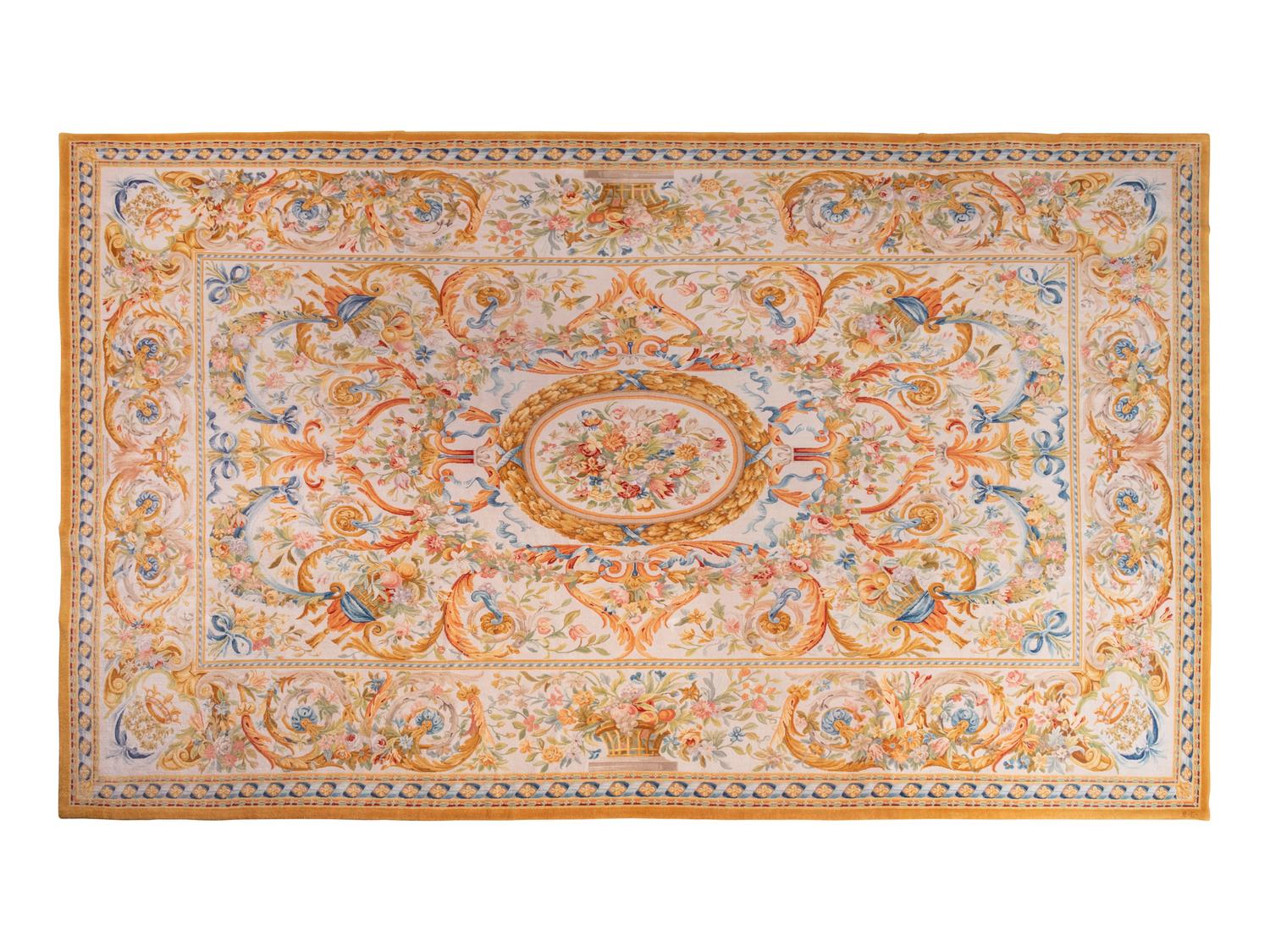 An Aubusson Style Wool Rug