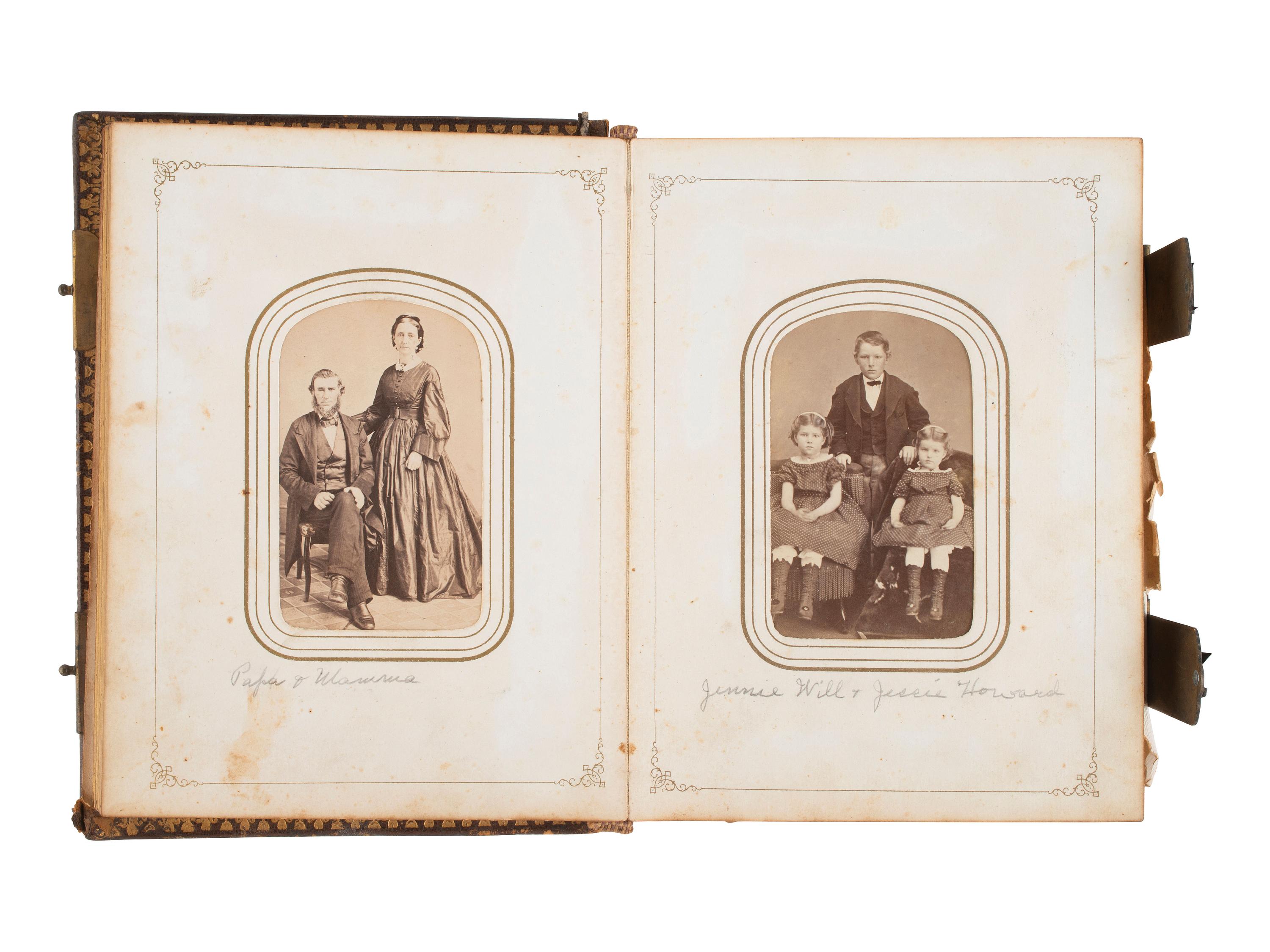 [EARLY PHOTOGRAPHY]. Assorted photographs incl. daguerreotype, tintype & CDV portraiture.