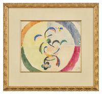 August Macke (German, 1887-1914) — Entwurf für Stickerei (Design for Embroidery) , 1913