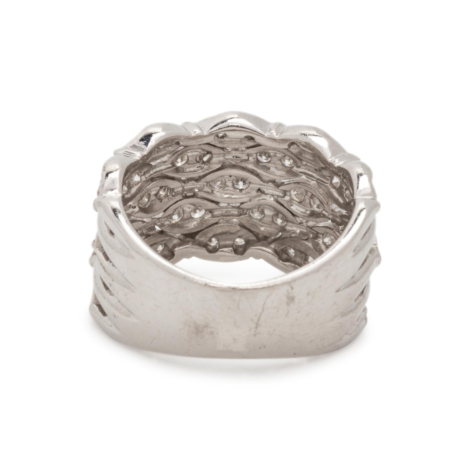 PLATINUM AND DIAMOND RING