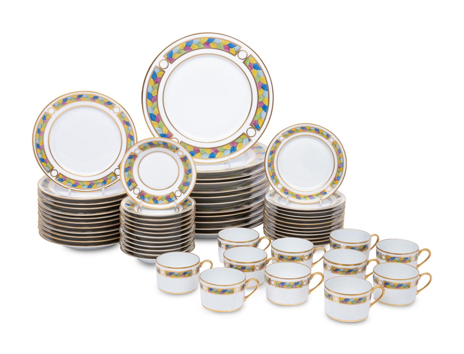 A Puiforcat Porcelain Dinner Service