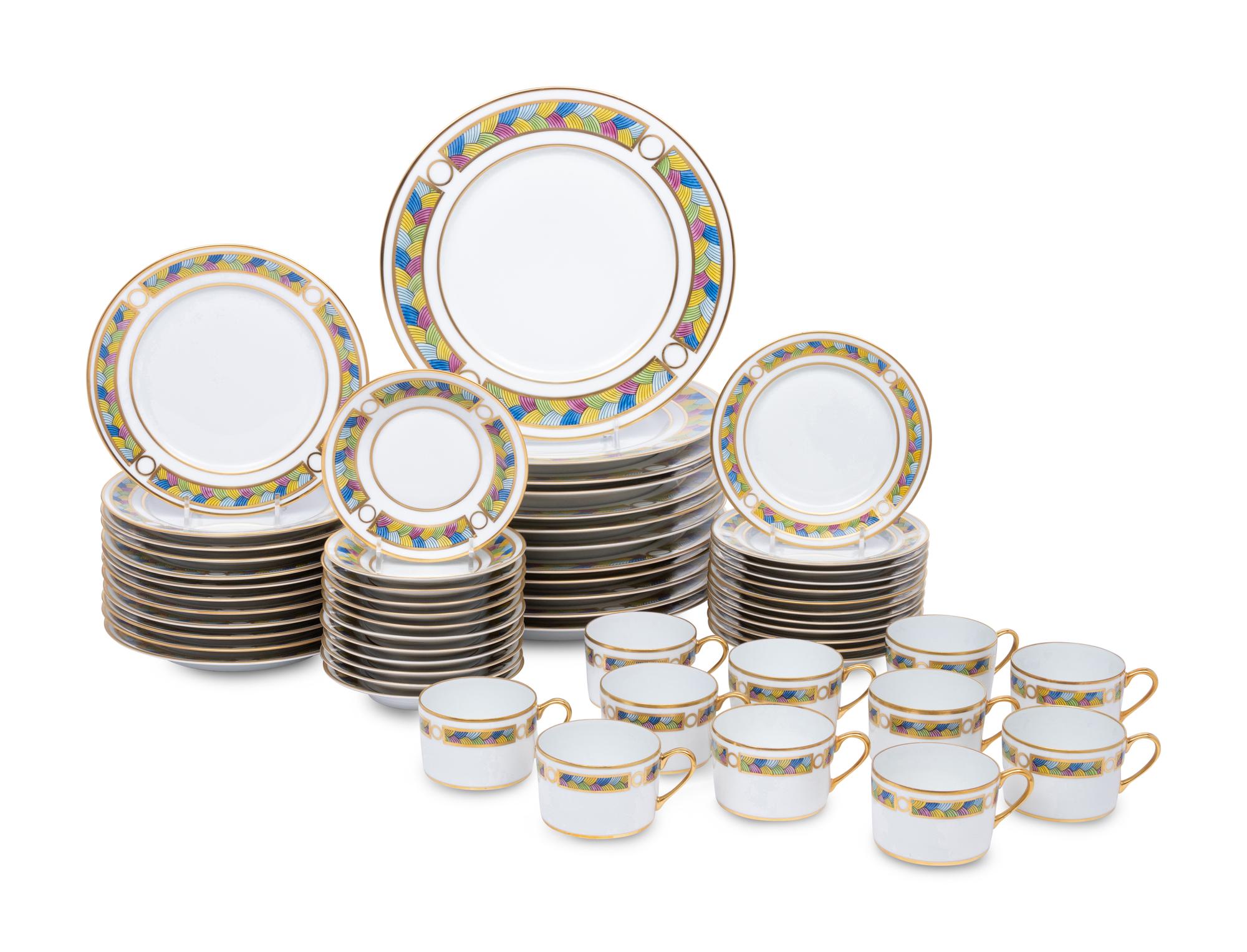 A Puiforcat Porcelain Dinner Service