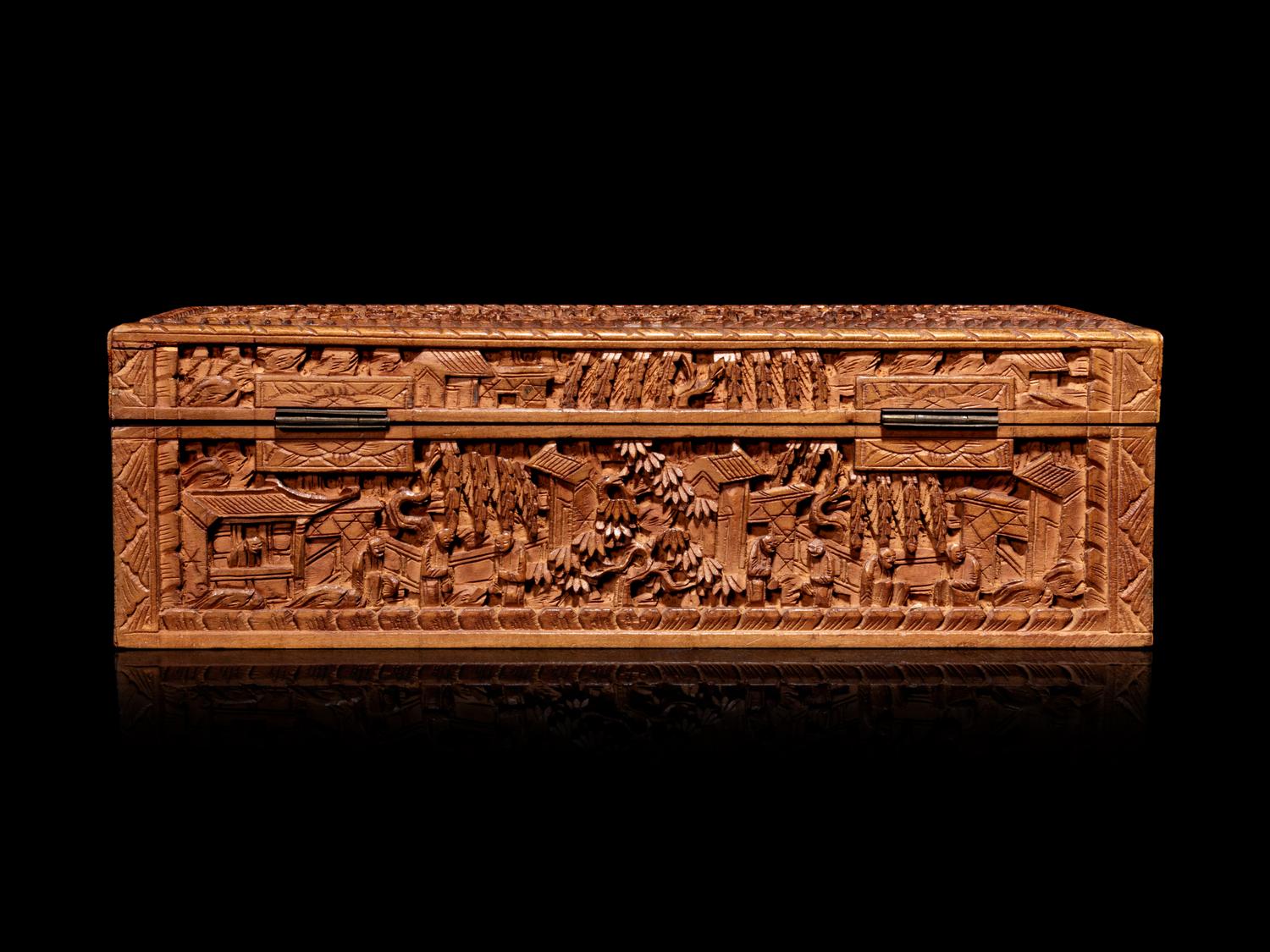 Four Chinese Carved Wood Articles