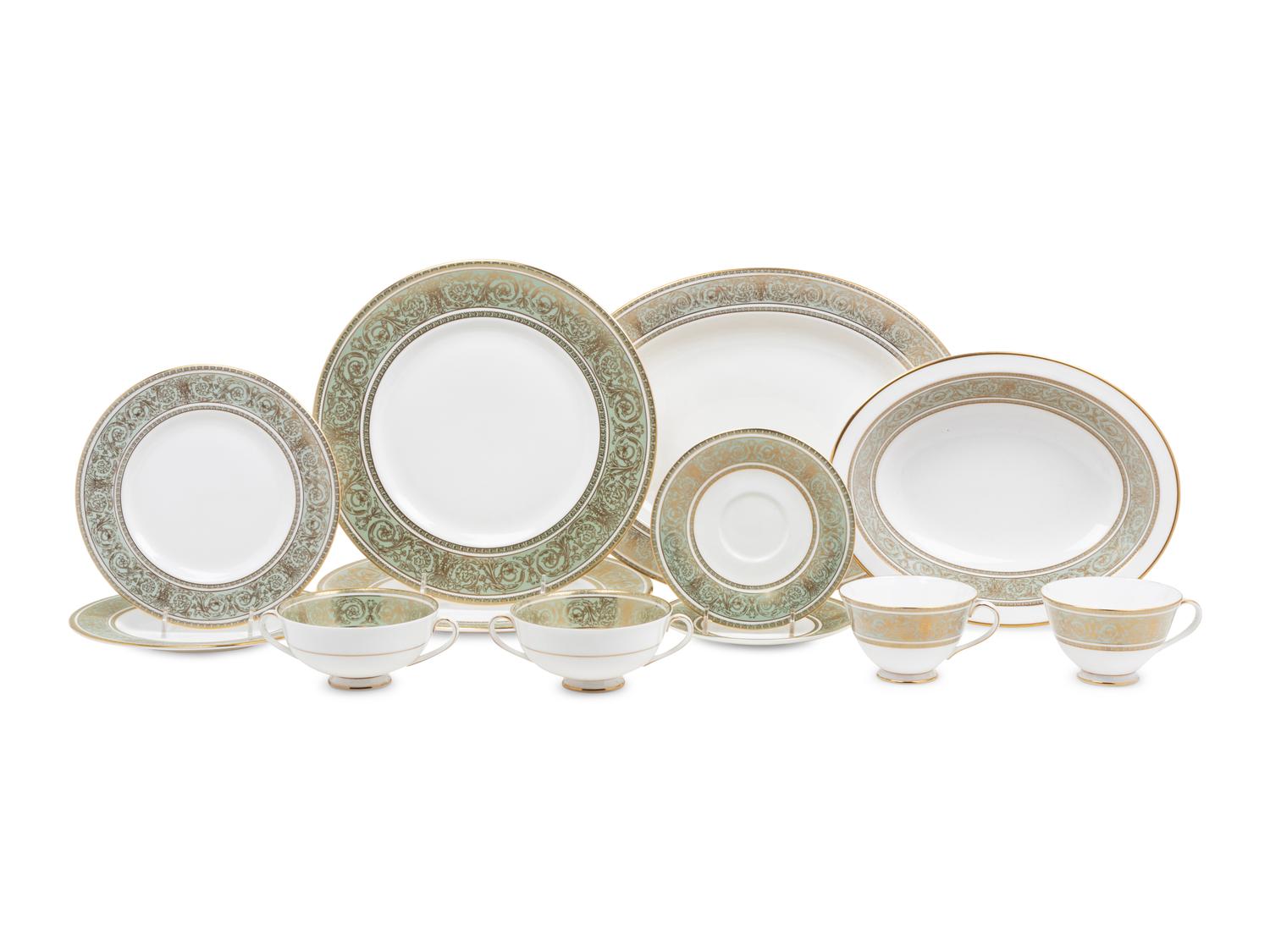 A Royal Doulton English Renaissance Porcelain Dinner Service