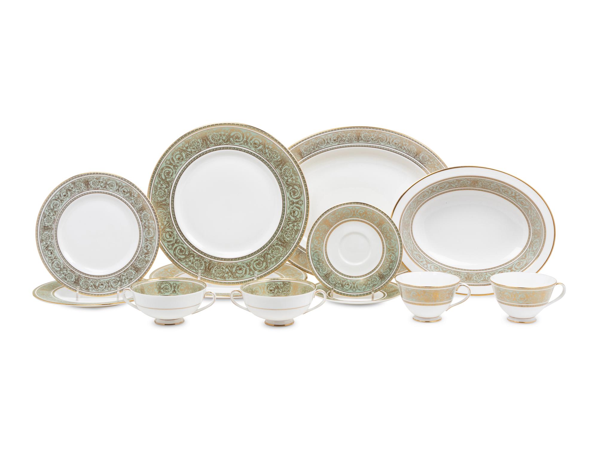 A Royal Doulton English Renaissance Porcelain Dinner Service