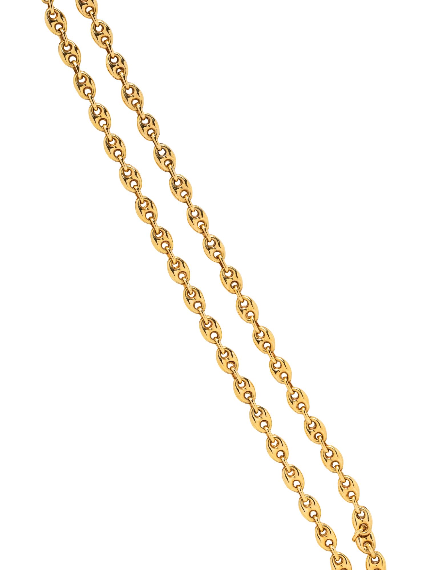 GUCCI, YELLOW GOLD 'MARIANA' NECKLACE