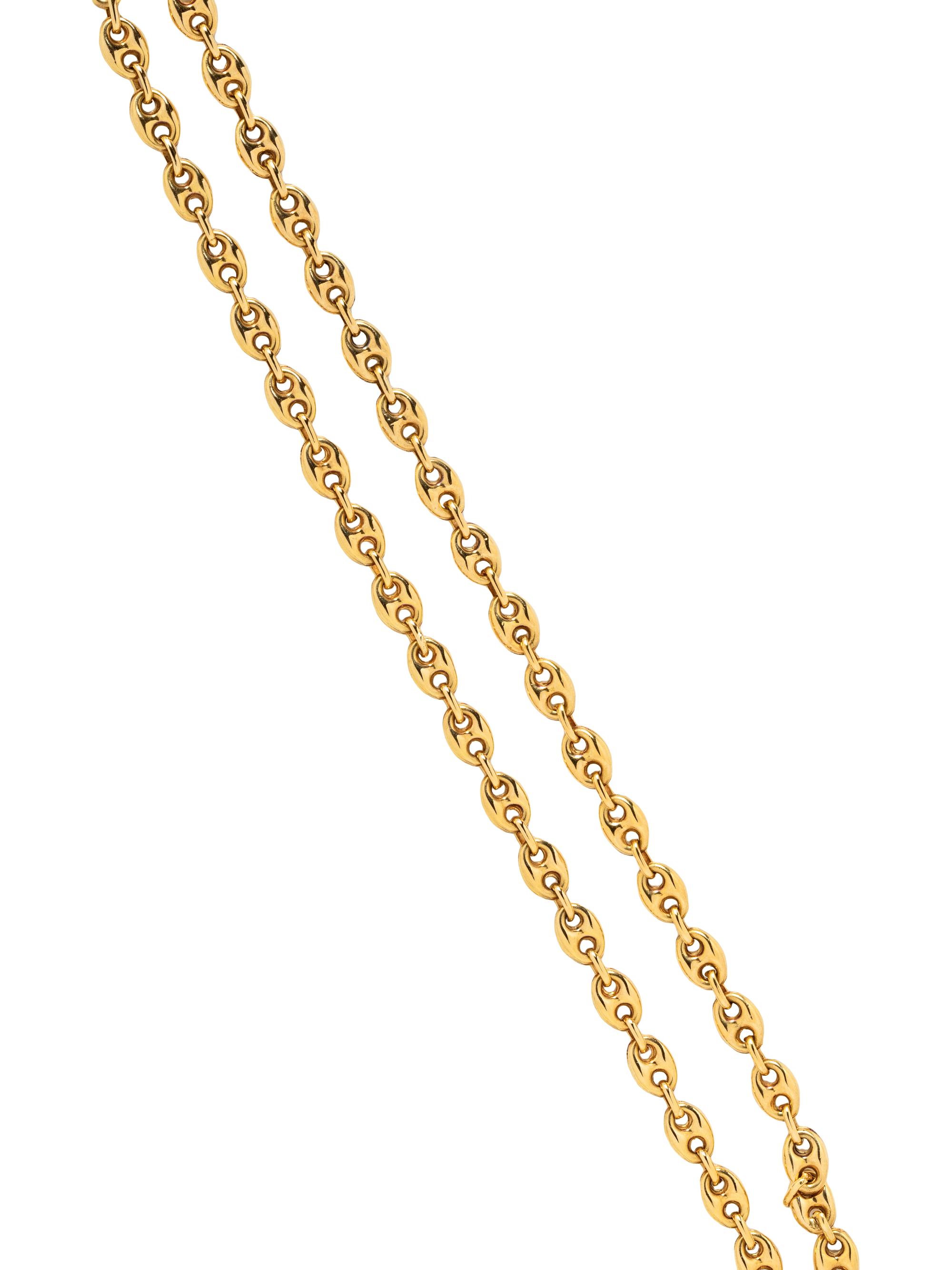 GUCCI, YELLOW GOLD 'MARIANA' NECKLACE