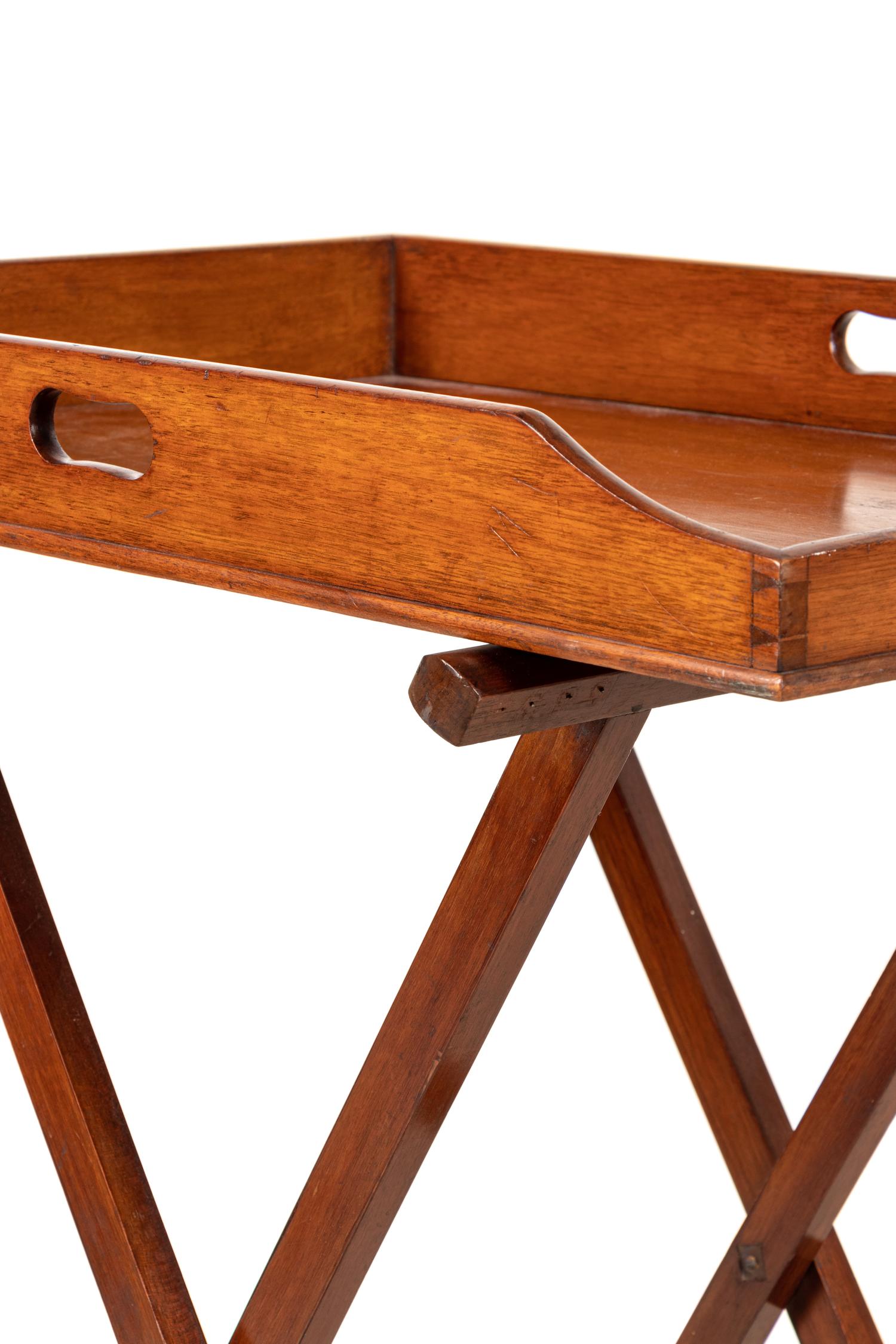 A Georgian Style Butler's Tray on Stand