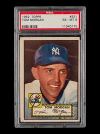 A 1952 Topps Tom Morgan High Number Baseball Card No. 331 (PSA 6 EX-MT)