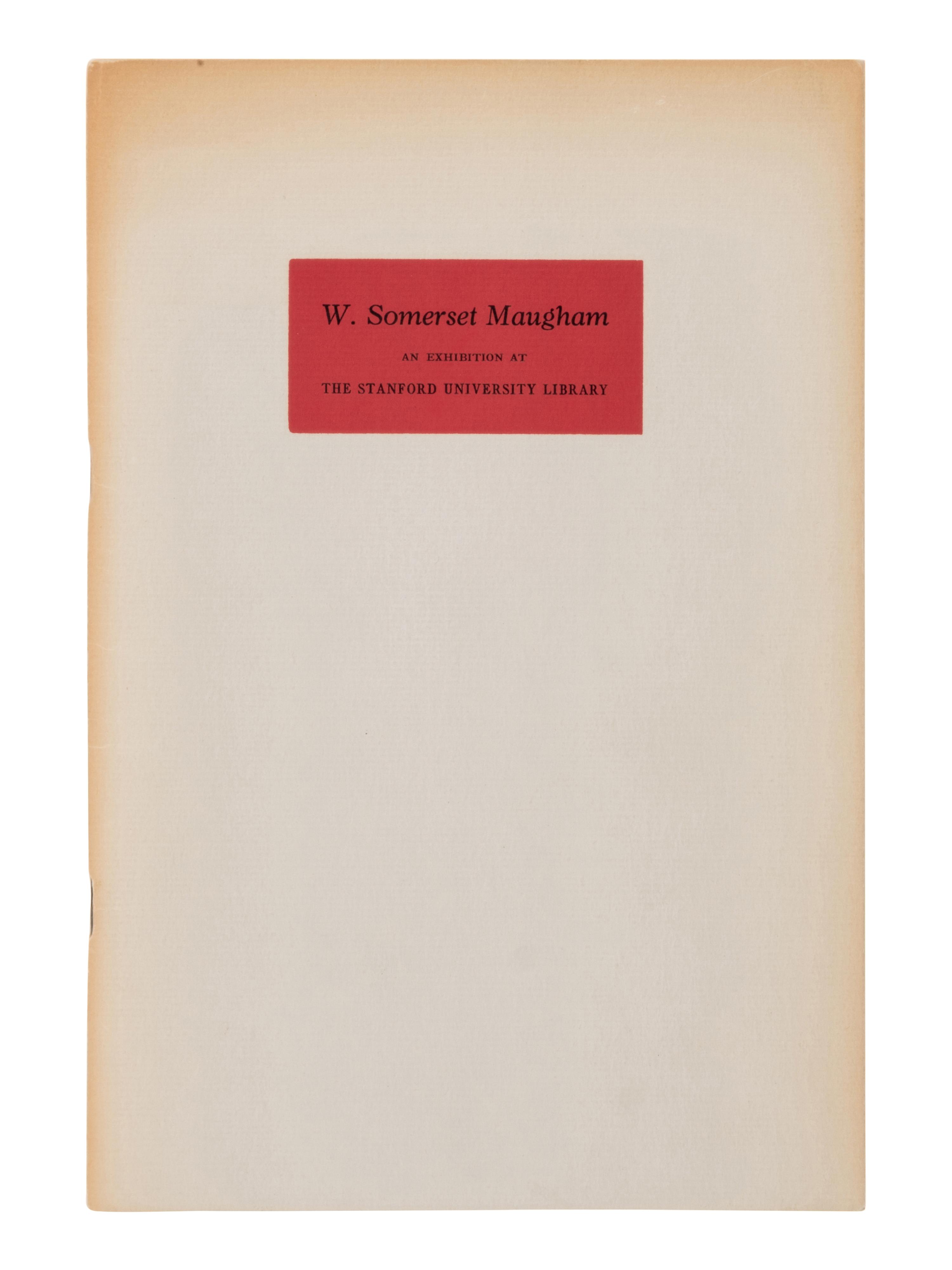 [Literature] [Maugham, W. Somerset]. Large Archive of Related Works