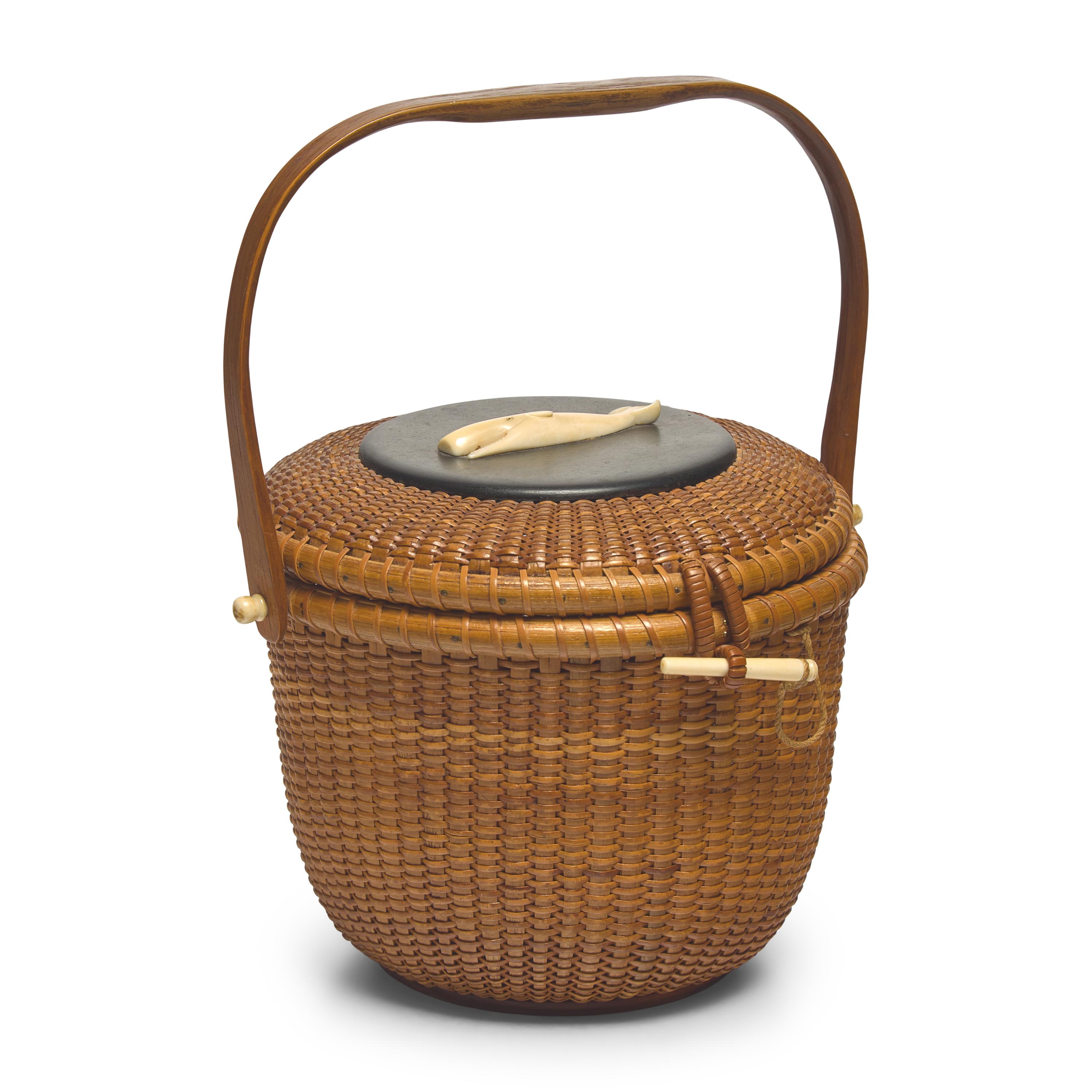 A Nantucket Friendship Basket, Jose Formoso Reyes (1902-1980) Nantucket, Massachusetts, Dated 1957
