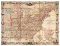 COLTON, J.H. Colton's Map of the United States of America. New York: J.H. Colton, 1854.