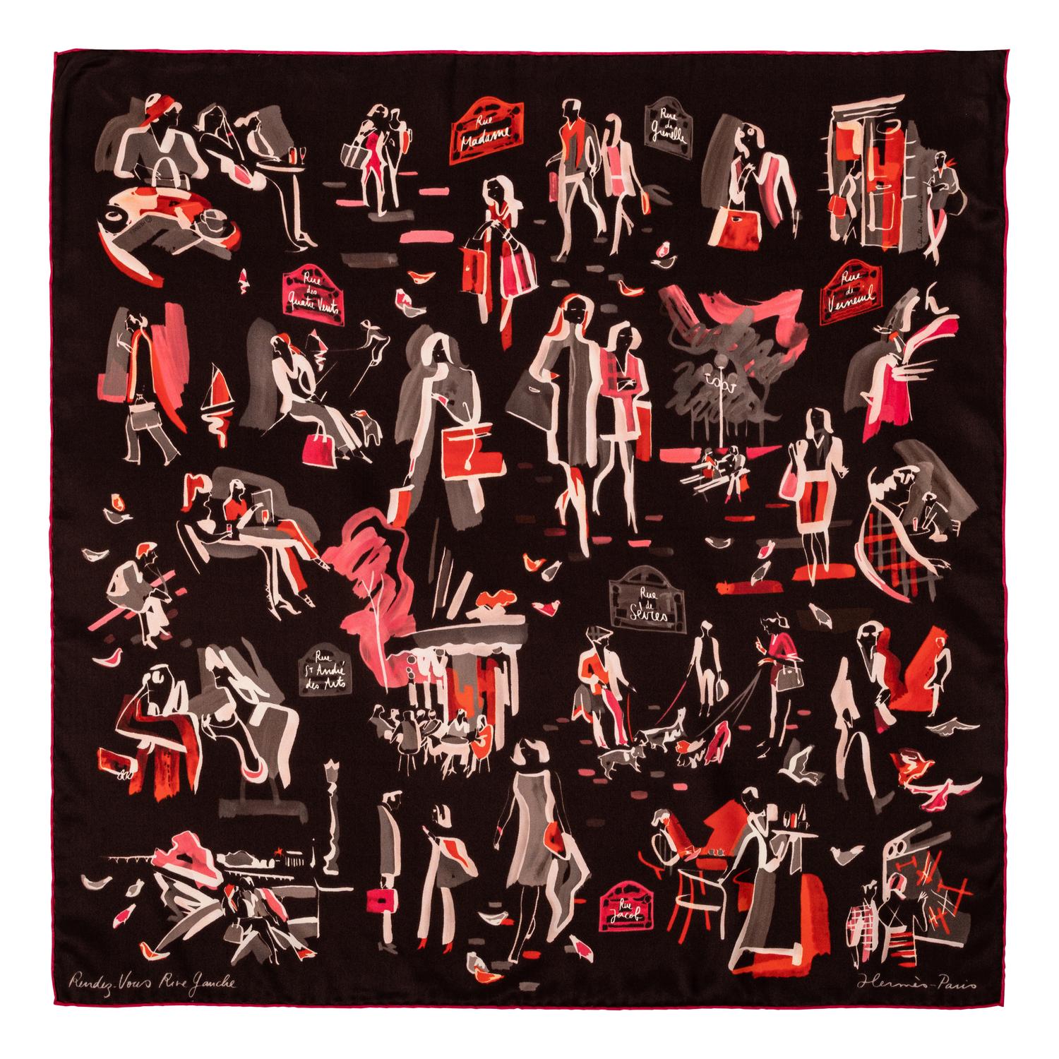 Three Hermès Silk Scarves: One 64cm, Two 90cm