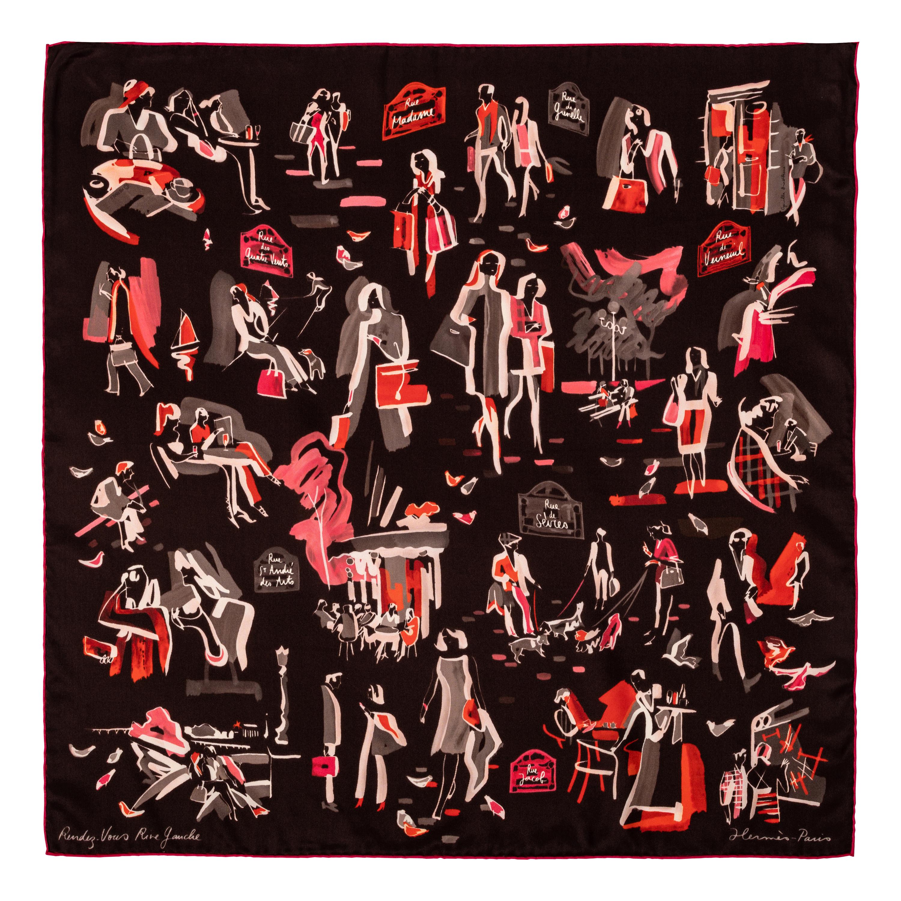 Three Hermès Silk Scarves: One 64cm, Two 90cm