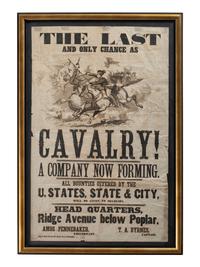 [CIVIL WAR]. The Last and Only Chance as Cavalry. Philadelphia: King & Baird, ca 1860s.