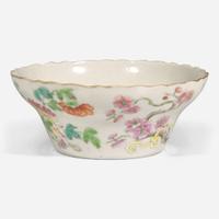 A Chinese famille rose-decorated small bowl 粉彩小盌 Jiaqing mark, 19th century ??? ????