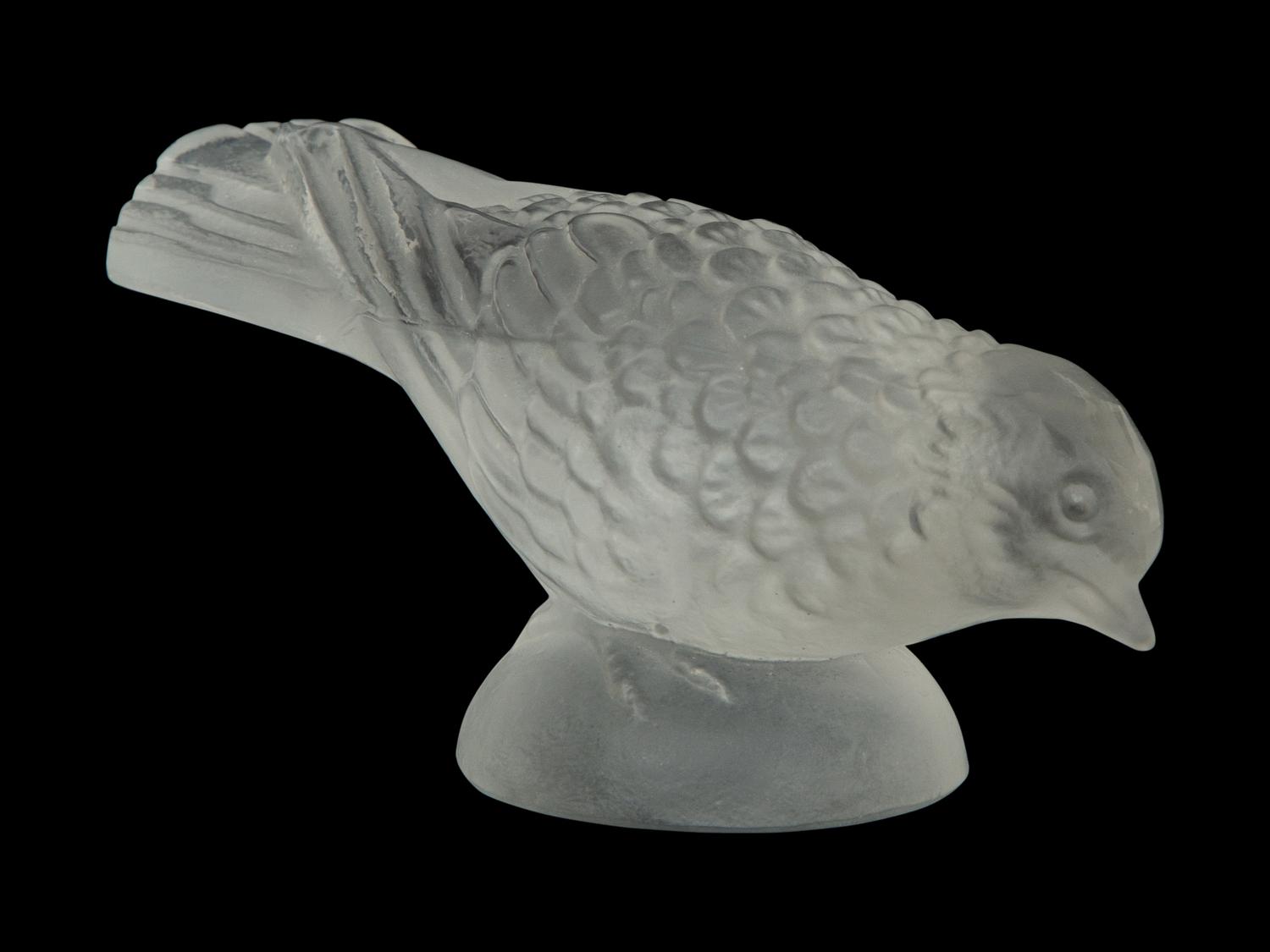 Six Lalique Bird Figures