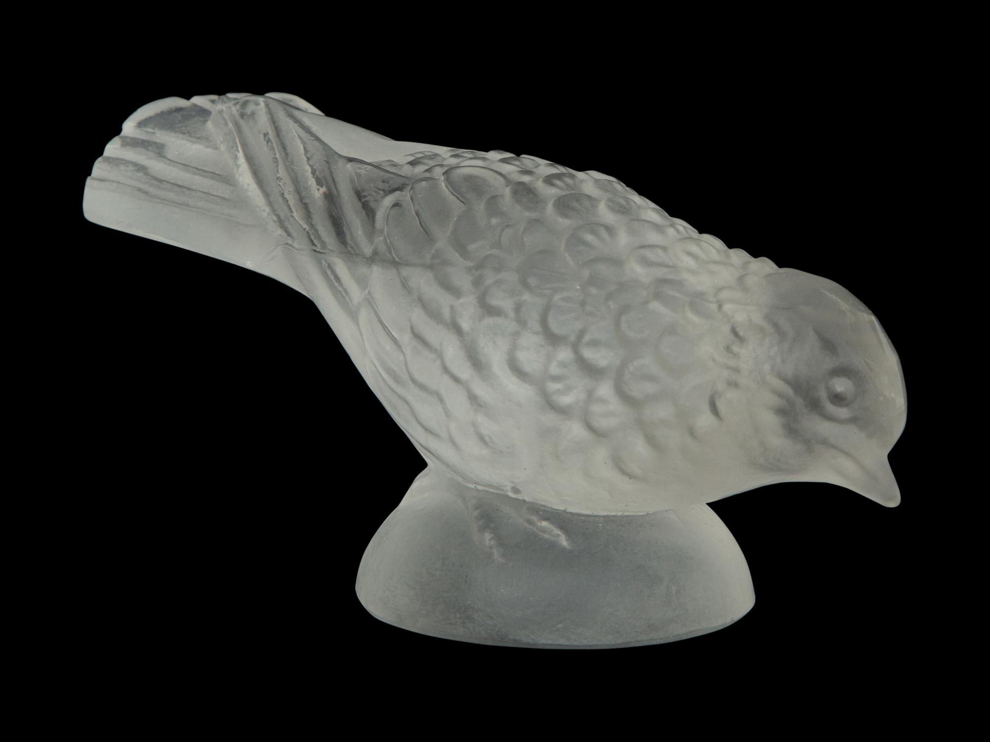 Six Lalique Bird Figures