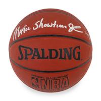 A Group of Basketball Hall of Fame Signed Autograph Items Including an Uncommon Magic Showtime Johnson Inscribed Ball,