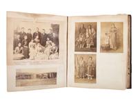 [NATIVE AMERICANS]. JUNKIN, William W. (1831-1903). A Collection of Indian Photographs and Views with Photos of a Few White Employes [ sic ] Together with Some Indian Letters and Paintings. Made by W.W. Junkin, Fairfield, Iowa. 1889-93.