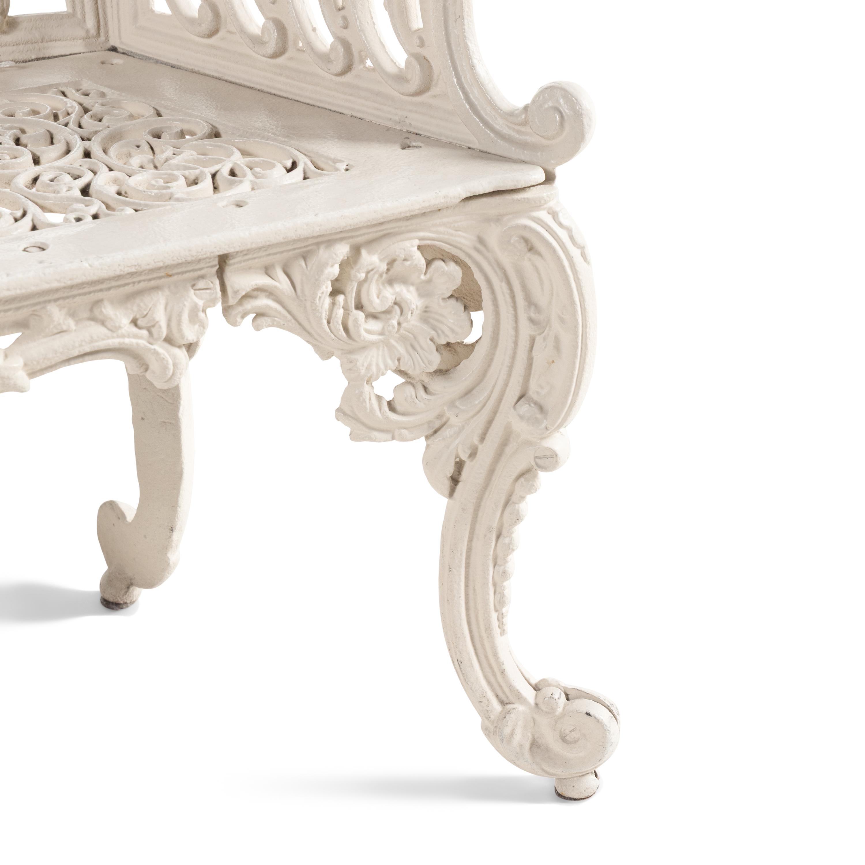 A Cast Iron Garden Bench