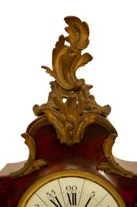 A Louis XV Style Faux Tortoiseshell Shelf Clock