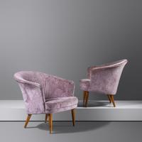 Pair of Lounge Chairs from the Triva Series, c. 1960 Nordiska Kompaniet, Sweden