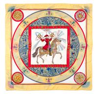An Hermes 90cm Silk Scarf, 36"x36".