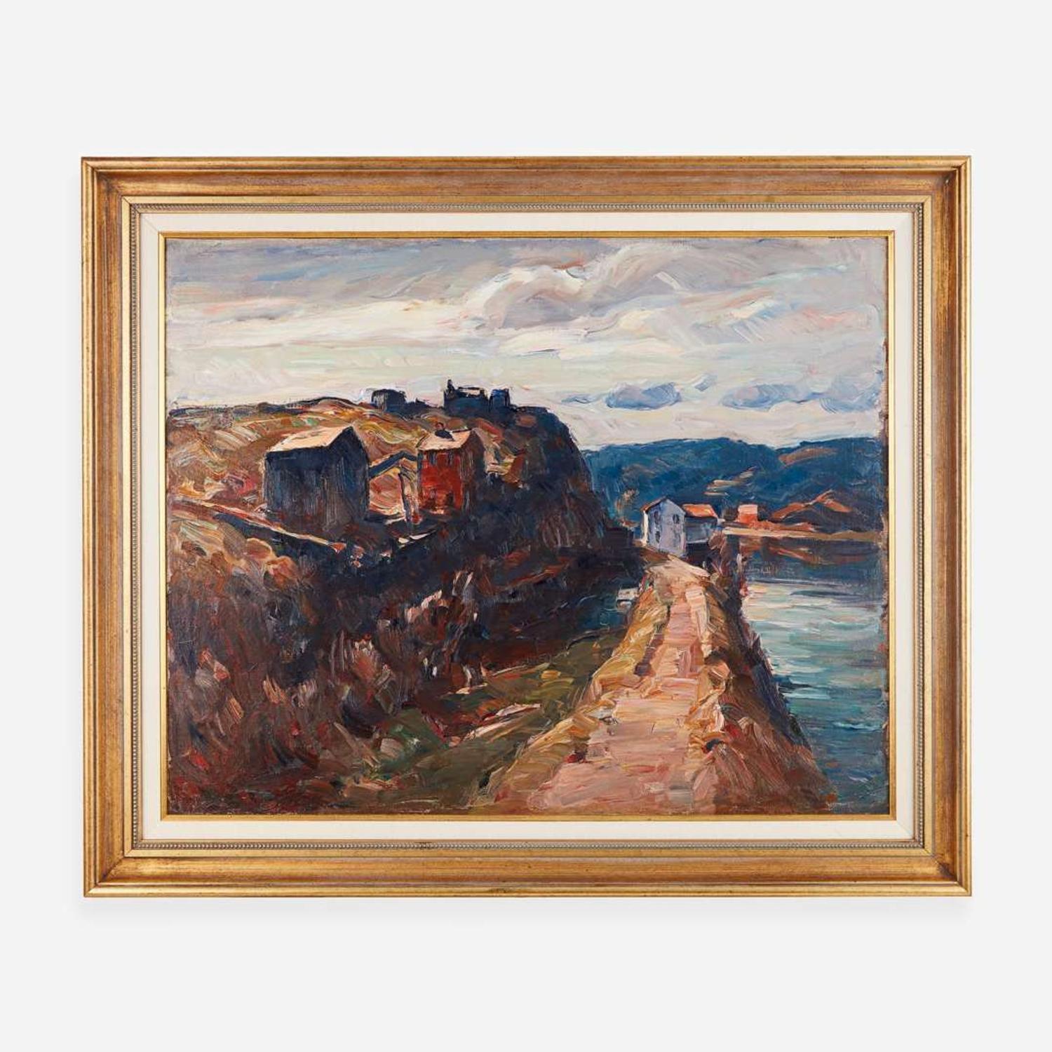 John Fulton Folinsbee (American, 1892–1972) Upper Delaware (also titled Canal by the River)