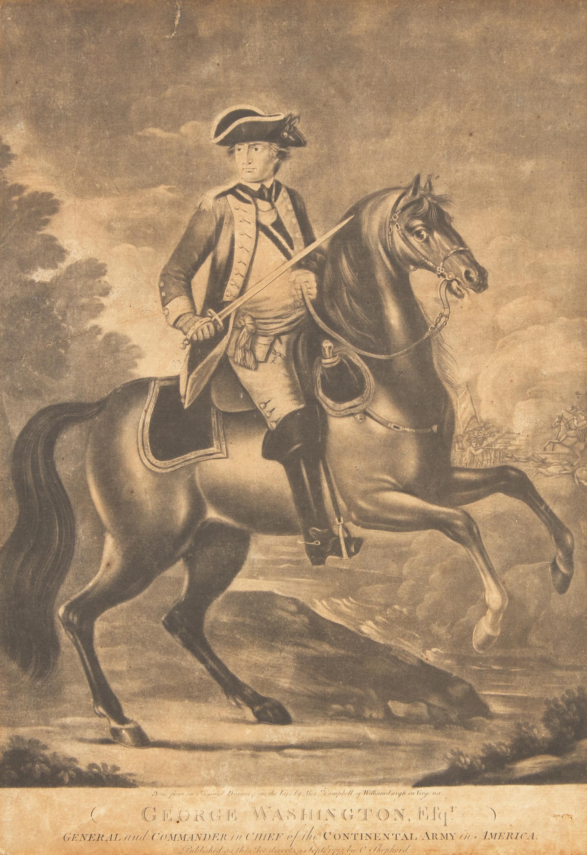 [Presidential] George Washington, Esqr. General and Commander in Chief of the Continental Army in America