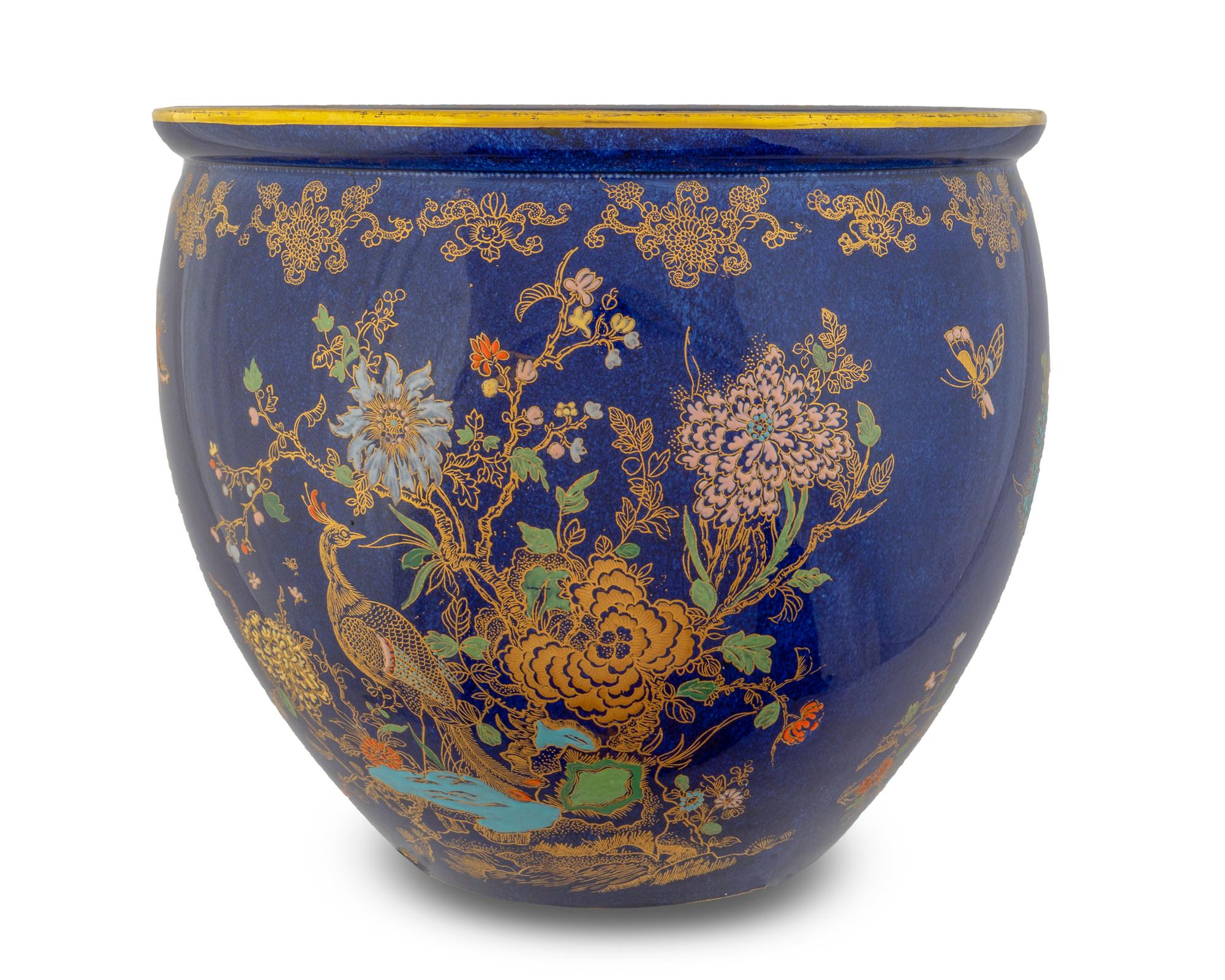 A Wiltshaw & Robinson Blue Carletonware Jardiniere — 20TH CENTURY