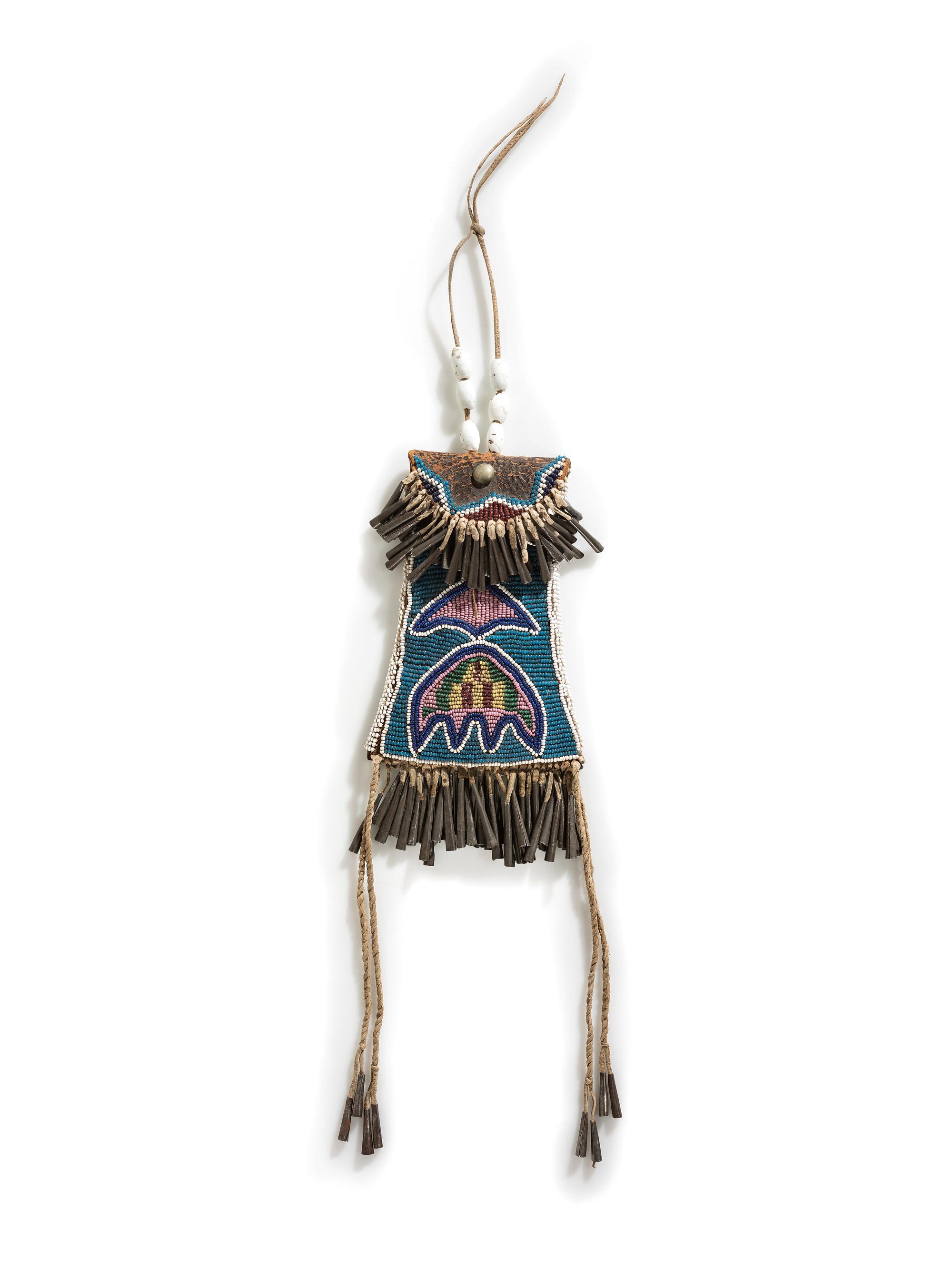 Kiowa Beaded Strike-a-Light Bag