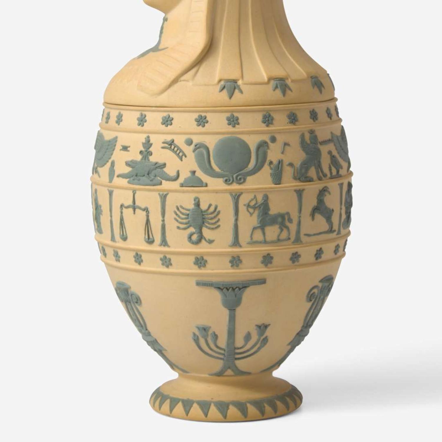 A Wedgwood Caneware Canopic Jar UK, 1860s