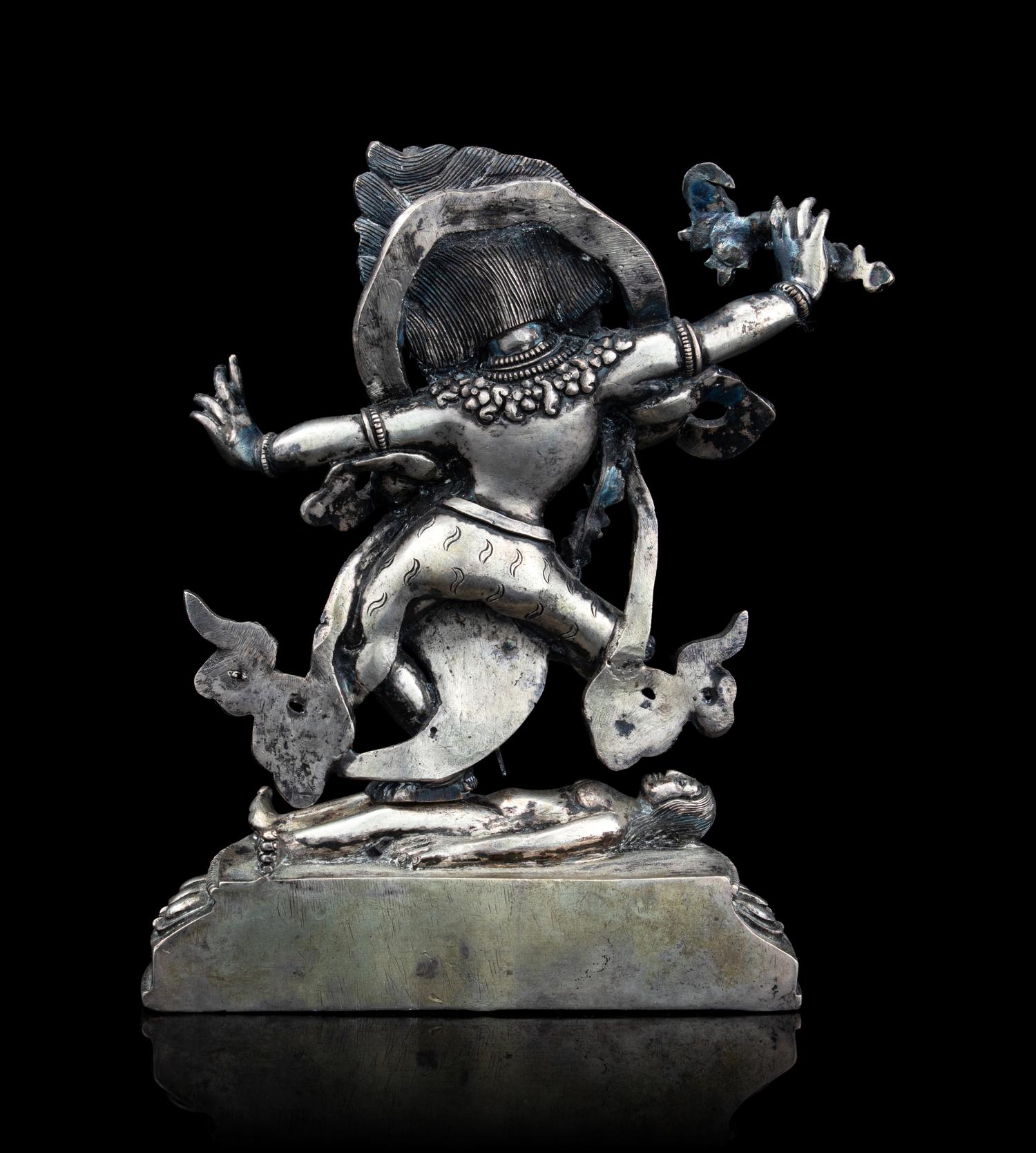 A Tibetan Silver Figure of a Bodhisattva Kurukulla