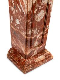 A Pair of Micromosaic Mounted Marble Pedestals