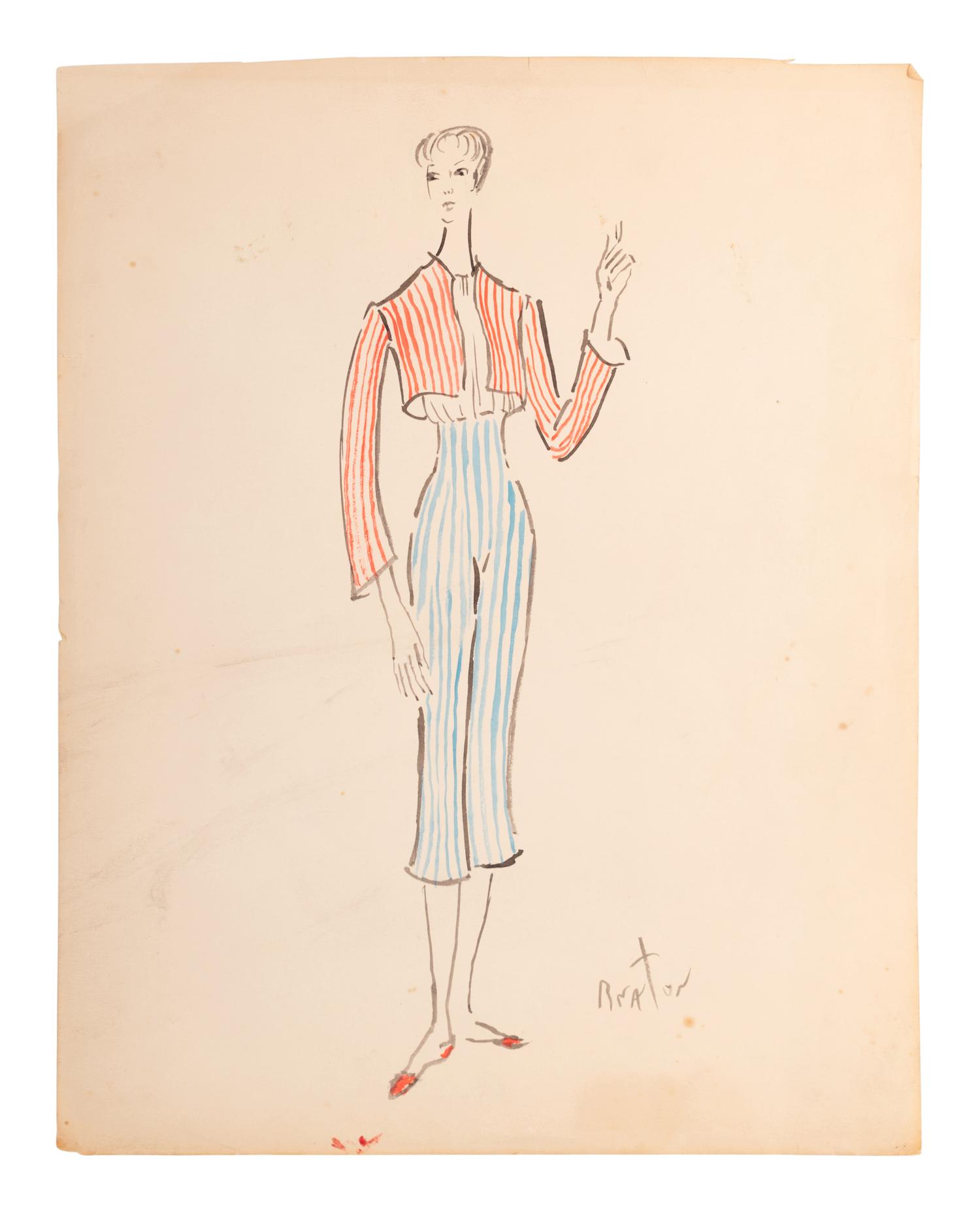 Nine Cecil Beaton Illustrations, 1950s-60s