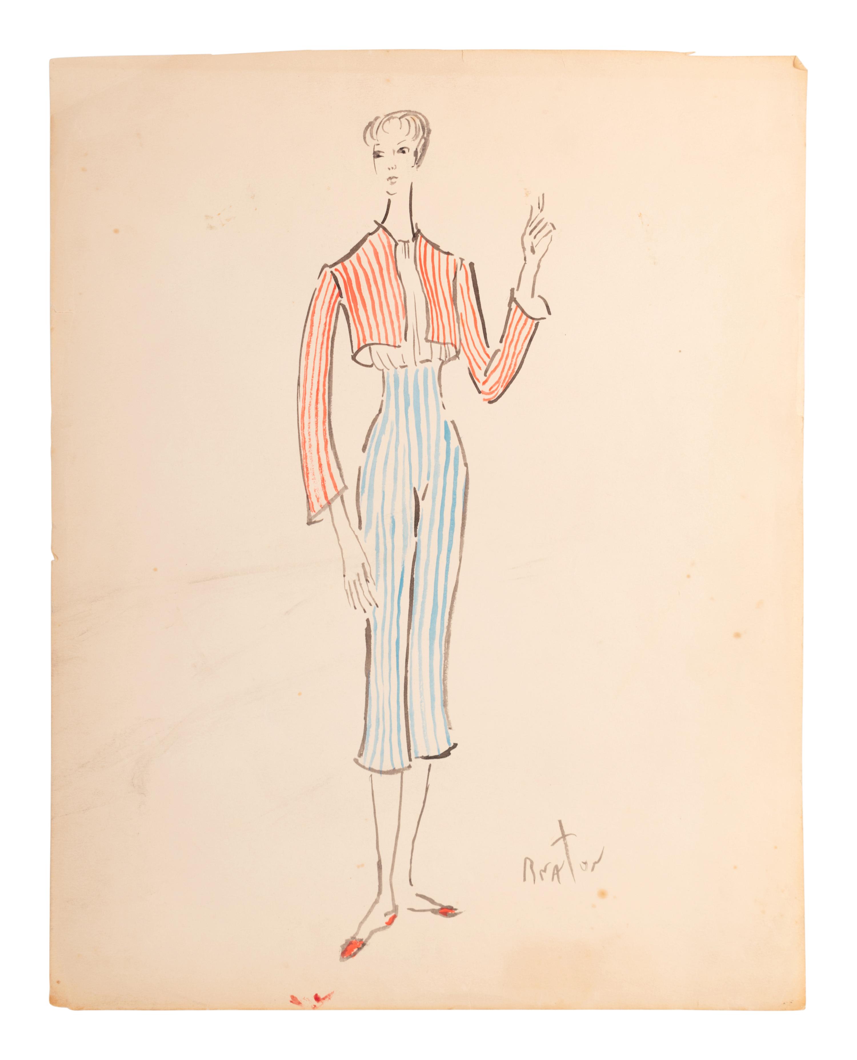 Nine Cecil Beaton Illustrations, 1950s-60s