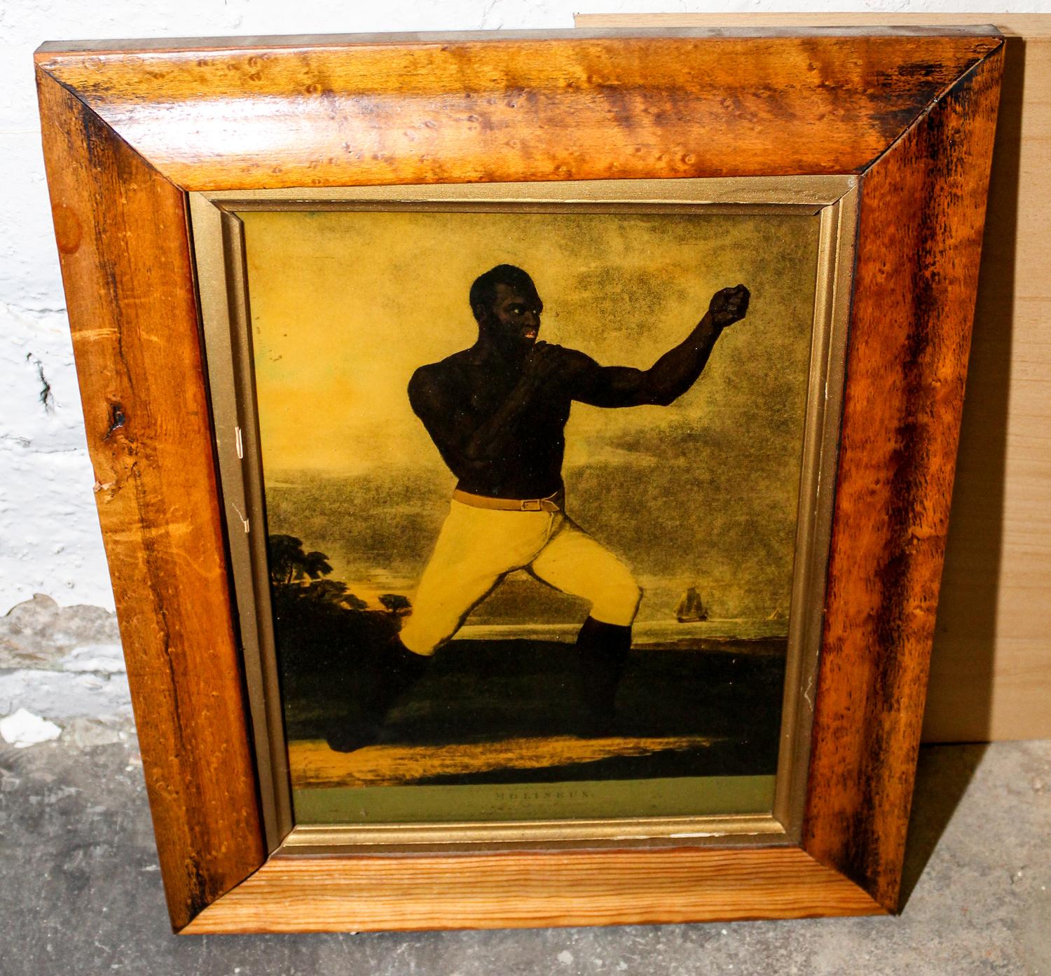 An English Mezzotint Under Glass 10 x 7 1/2 inches (visible). — 19TH CENTURY