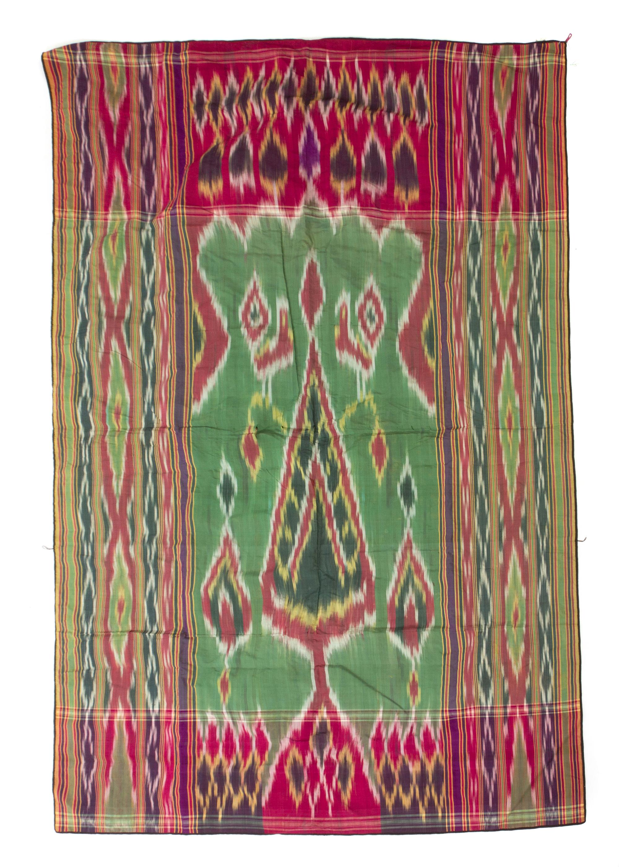 A Central Asian Silk Ikat 73 x 46 inches. — EARLY 20TH CENTURY