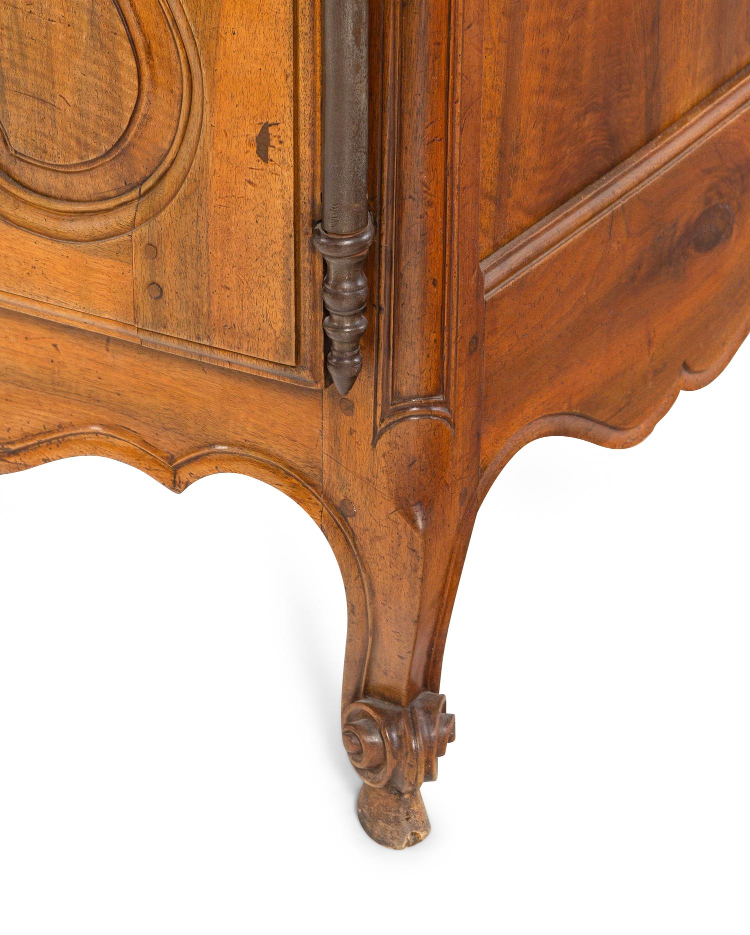 A Louis XV Provincial Walnut Serving Cabinet