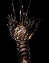 A Japanese Copper Articulated Model of a Crayfish