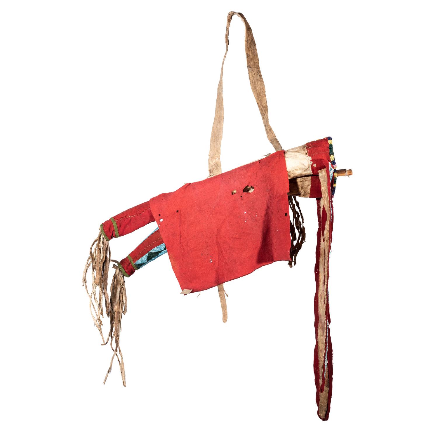 Ute Beaded Mountain Lion Hide Bowcase and Quiver