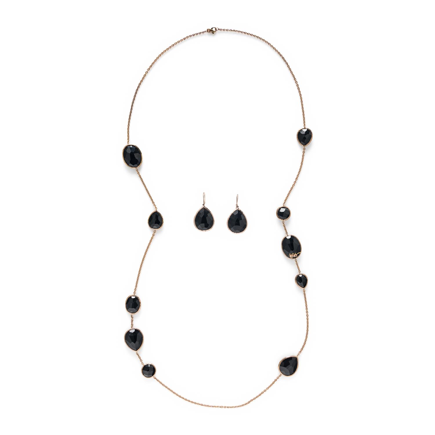 Ippolita, Black Onyx 'Rock Candy' Necklace and Earrings