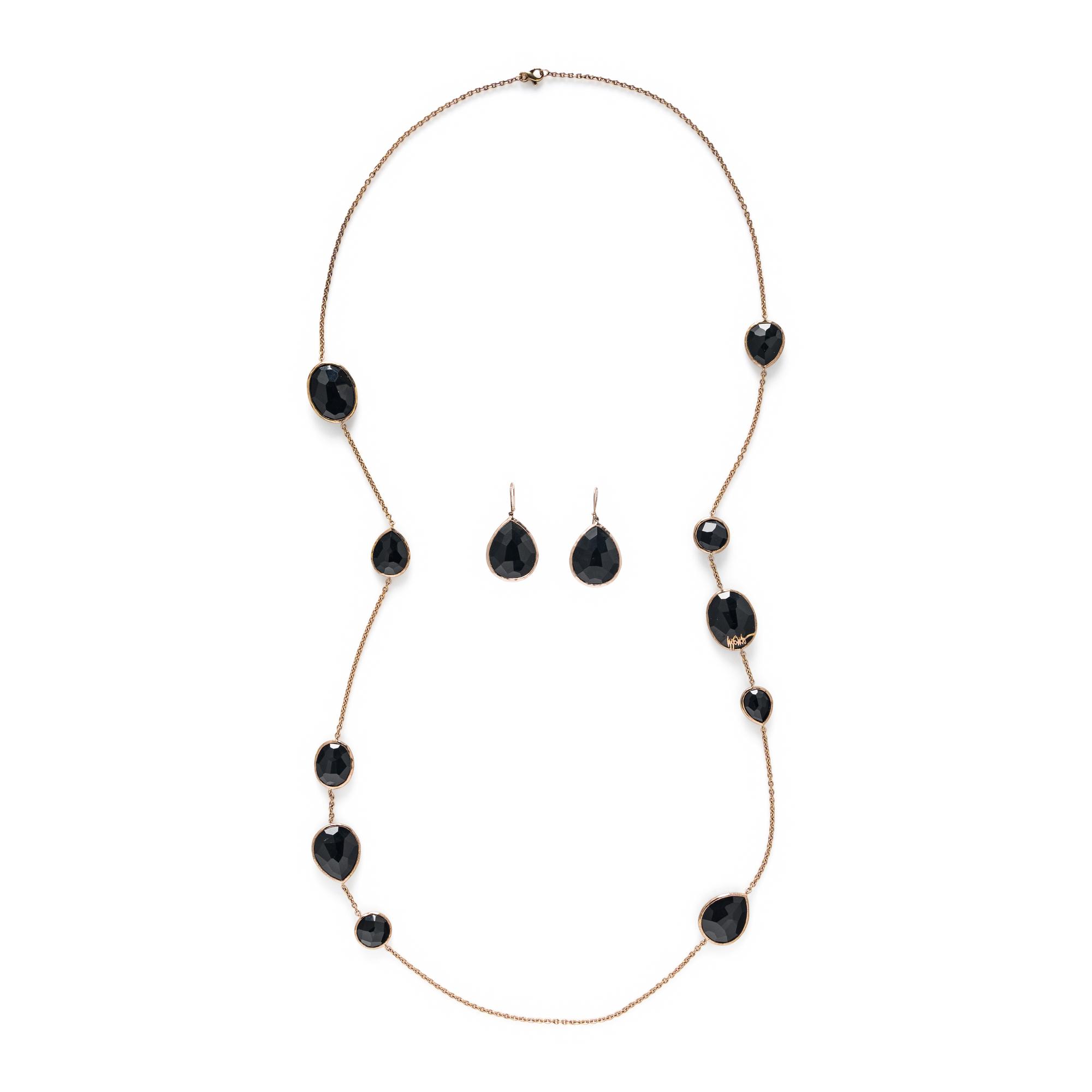 Ippolita, Black Onyx 'Rock Candy' Necklace and Earrings